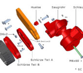 DIY Absaugung für eine Stepcraft 2 mit HF500-Spindel